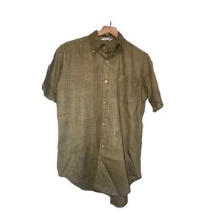 Da Vinci Men's Size Medium Short Sleeve Button Down